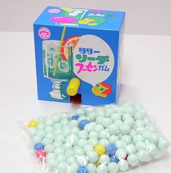 10円ガム Amazon.co.jp: 玉出しガム ソーダ味 10円 120付【駄菓子